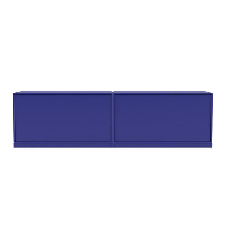 Montana Line avlång skänk med 3 cm piedestal, monarkblå