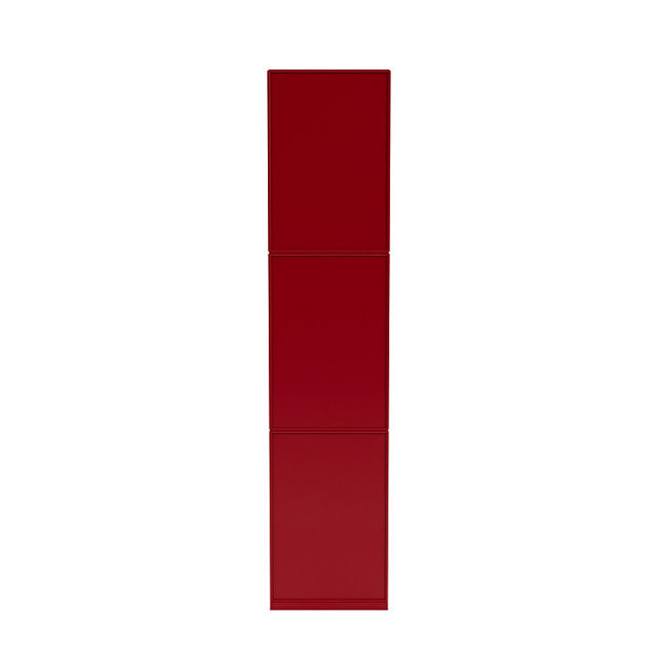 Montana vävstol smal bokhylla med 3 cm piedestal, rödbetor röd röd