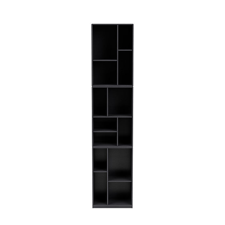 Montana Loom Smal Bookhelf med 3 cm uttag, kol svart
