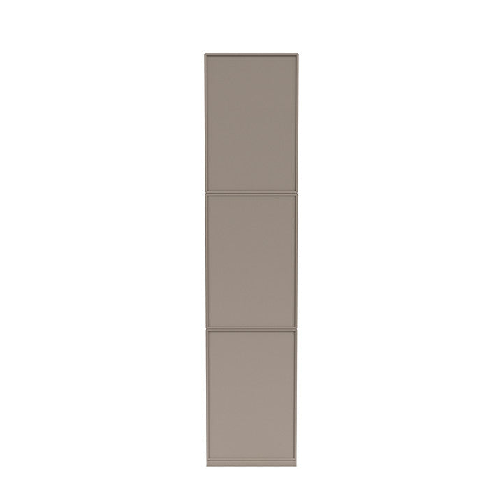 Montana vävstol liten bokhylla med 3 cm uttag, tryffelgrå