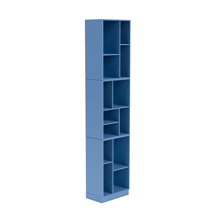 Montana Loom smal bokhylla med 7 cm uttag, azurblå blått