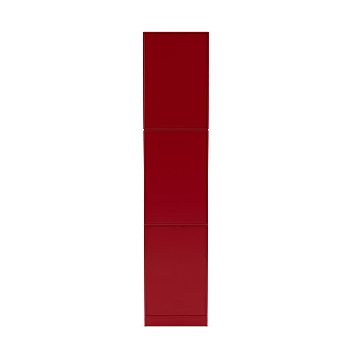 Montana Loom smal bokhylla med 7 cm piedestal, rödbetor röd röd