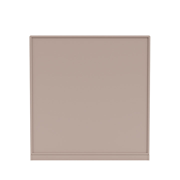 Montana visar bokhylla med 3 cm piedestal, svampbrun