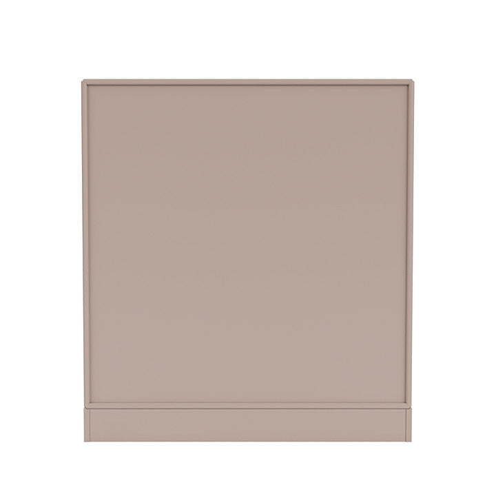 Montana visar bokhylla med 7 cm piedestal, svampbrun
