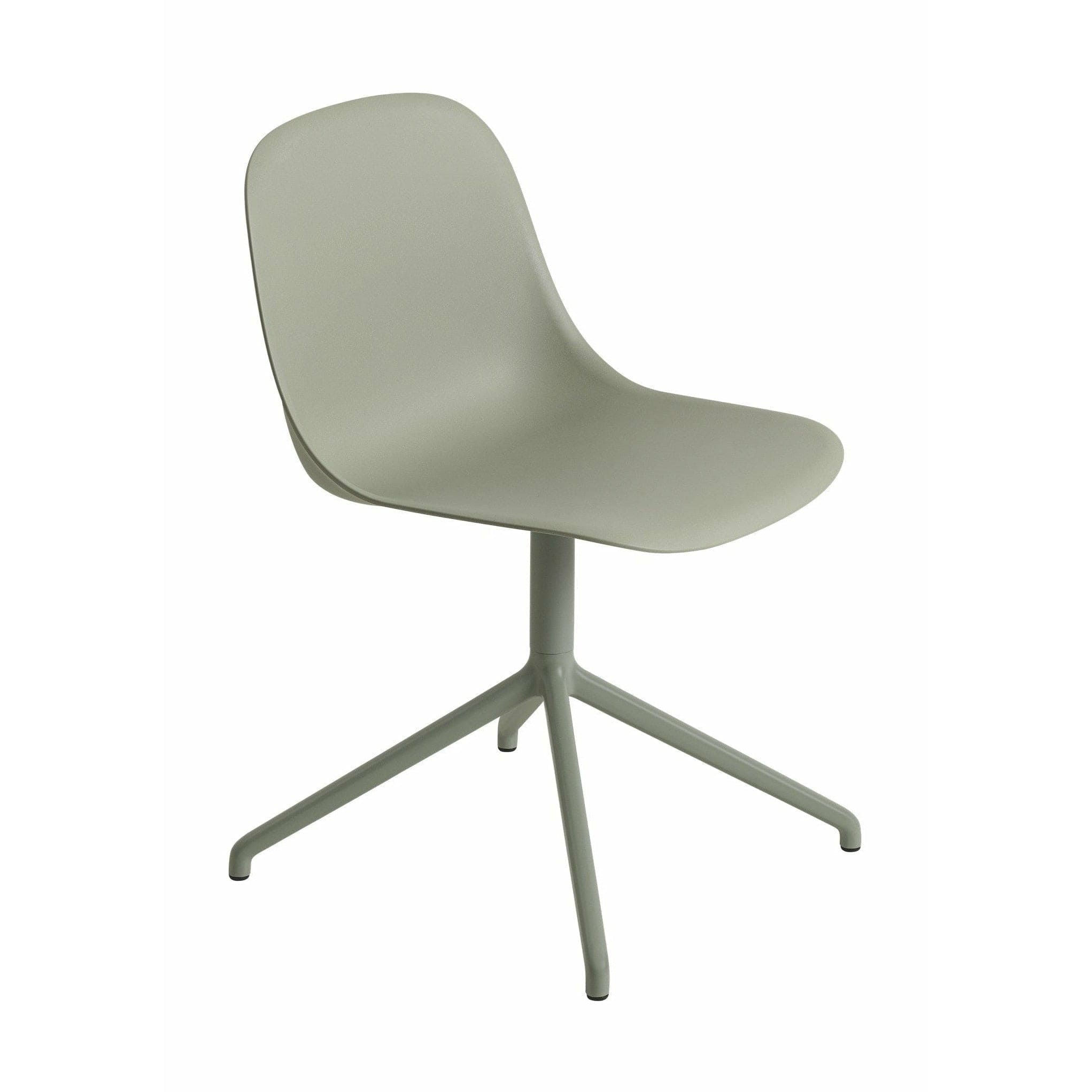 Muuto Fiber Side Chair (återvunnen) svängbar, grön/grön