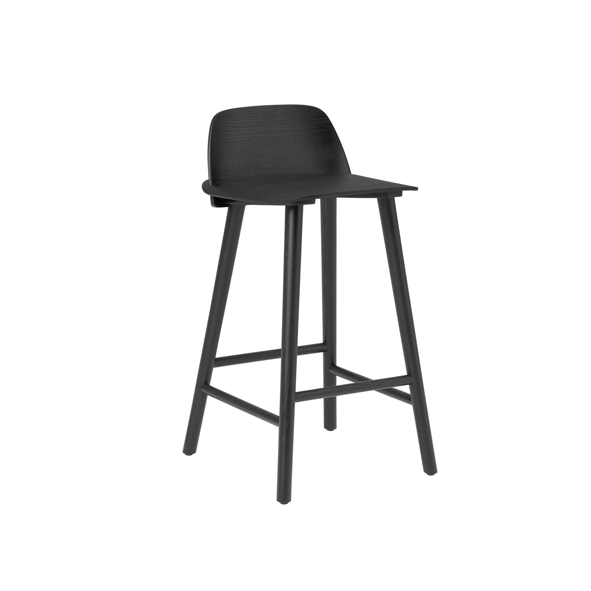 Muuto Nörd barstol 65 cm, svart