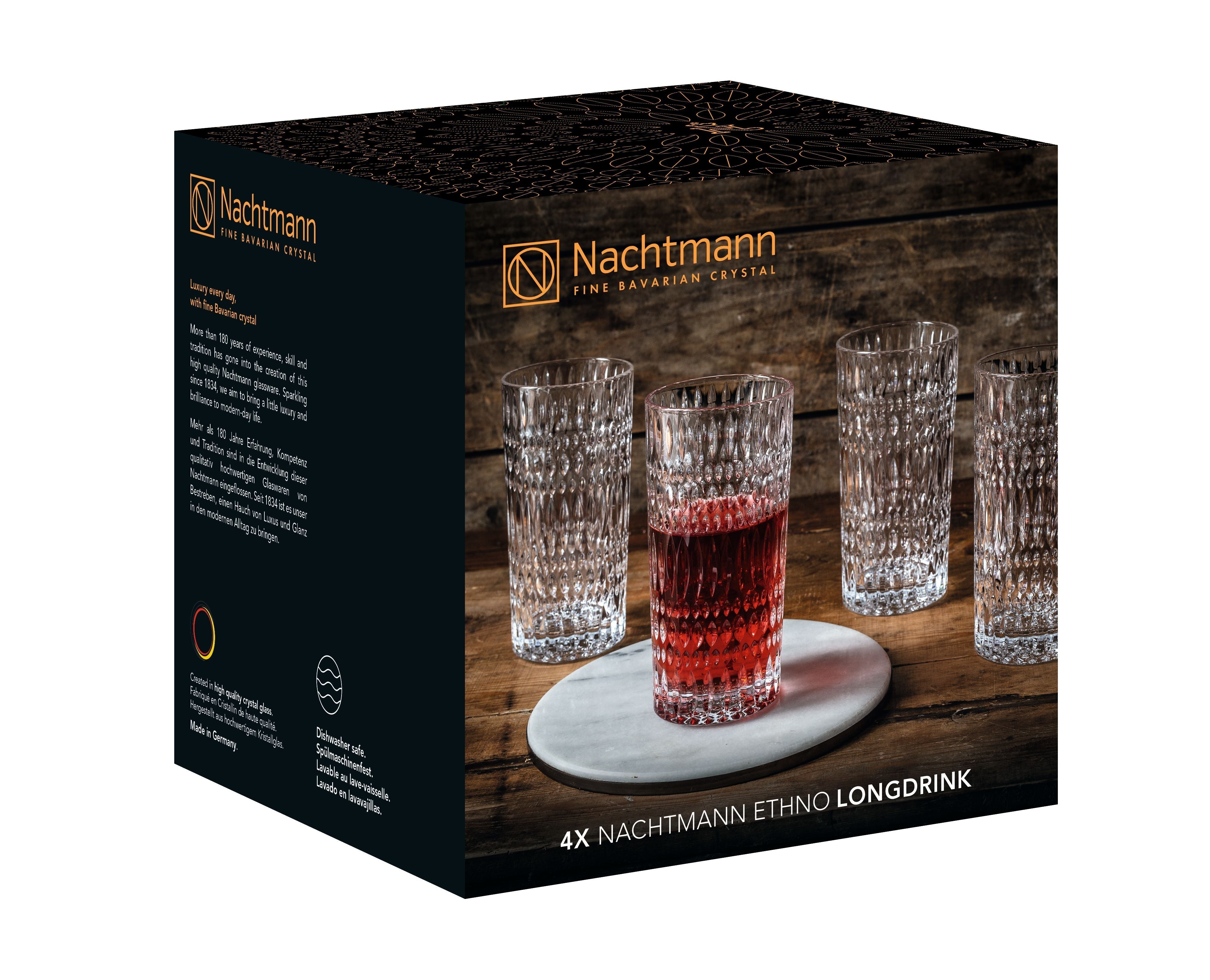 Nachtmann Ethno Long Drink Glass 434 ml, 4 st.