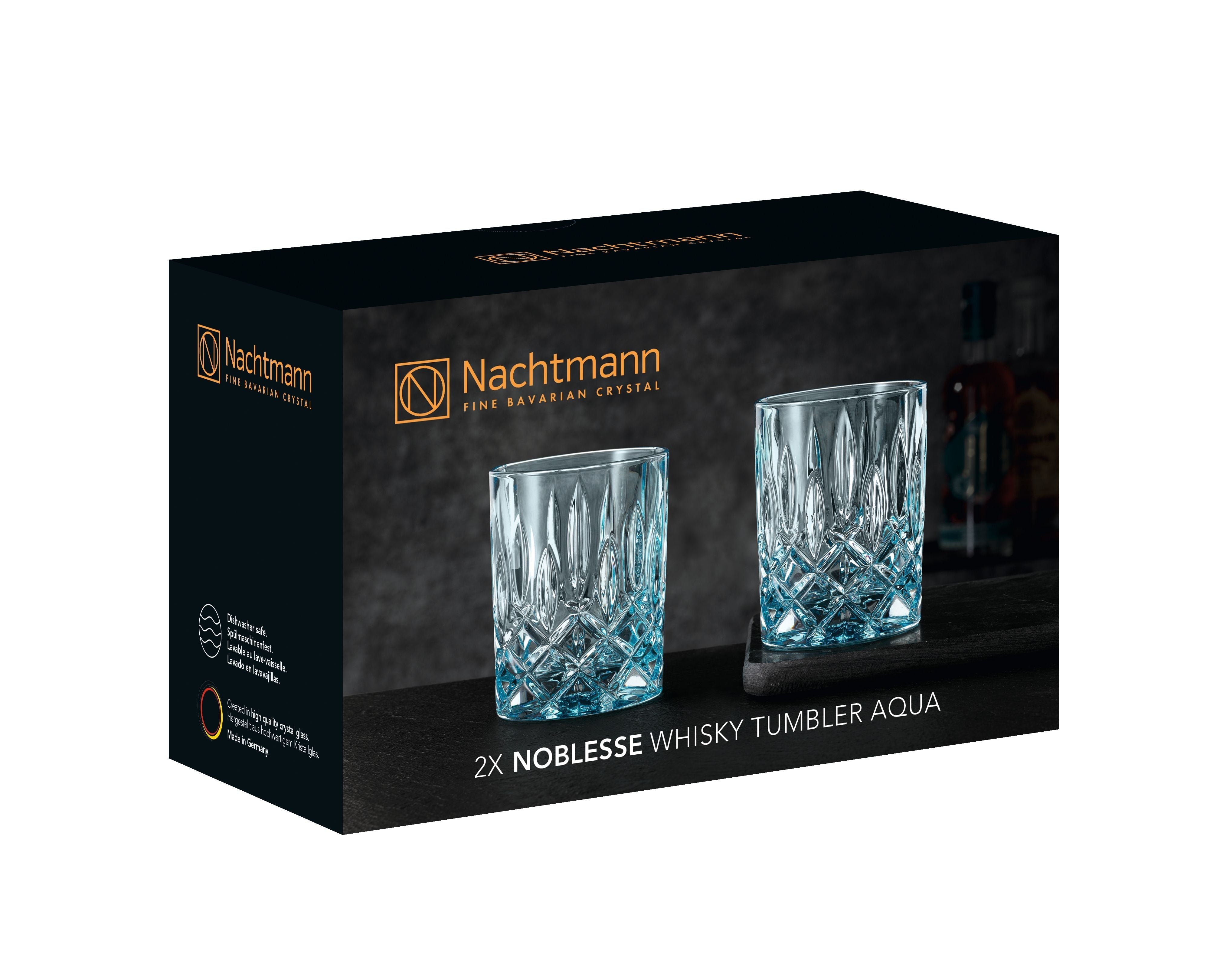 Nachtmann Noblesse Whisky Glass Aqua 295 ml, 2 st.
