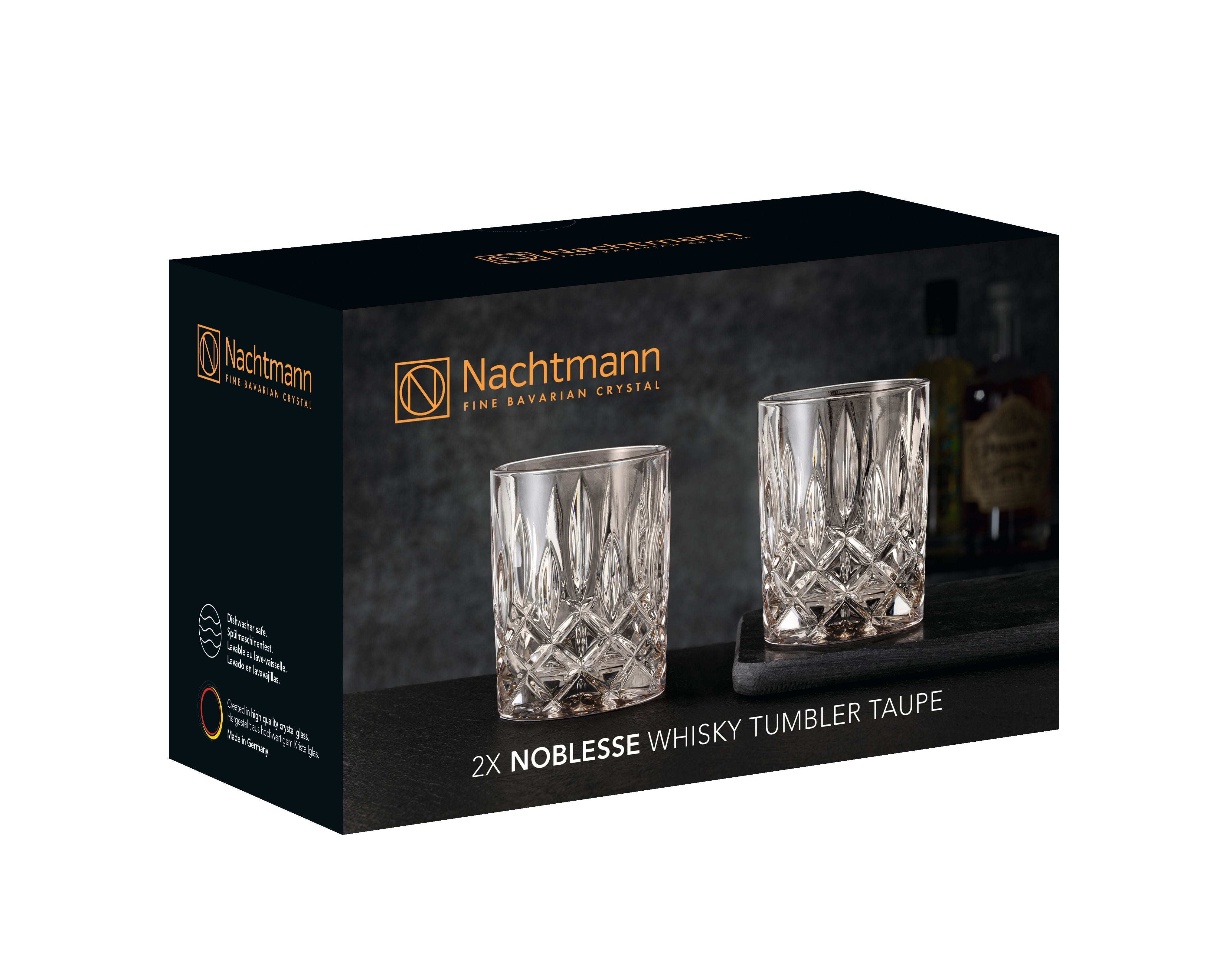 Nachtmann Noblesse Whisky Glass Taupe 295 ml, 2 st.