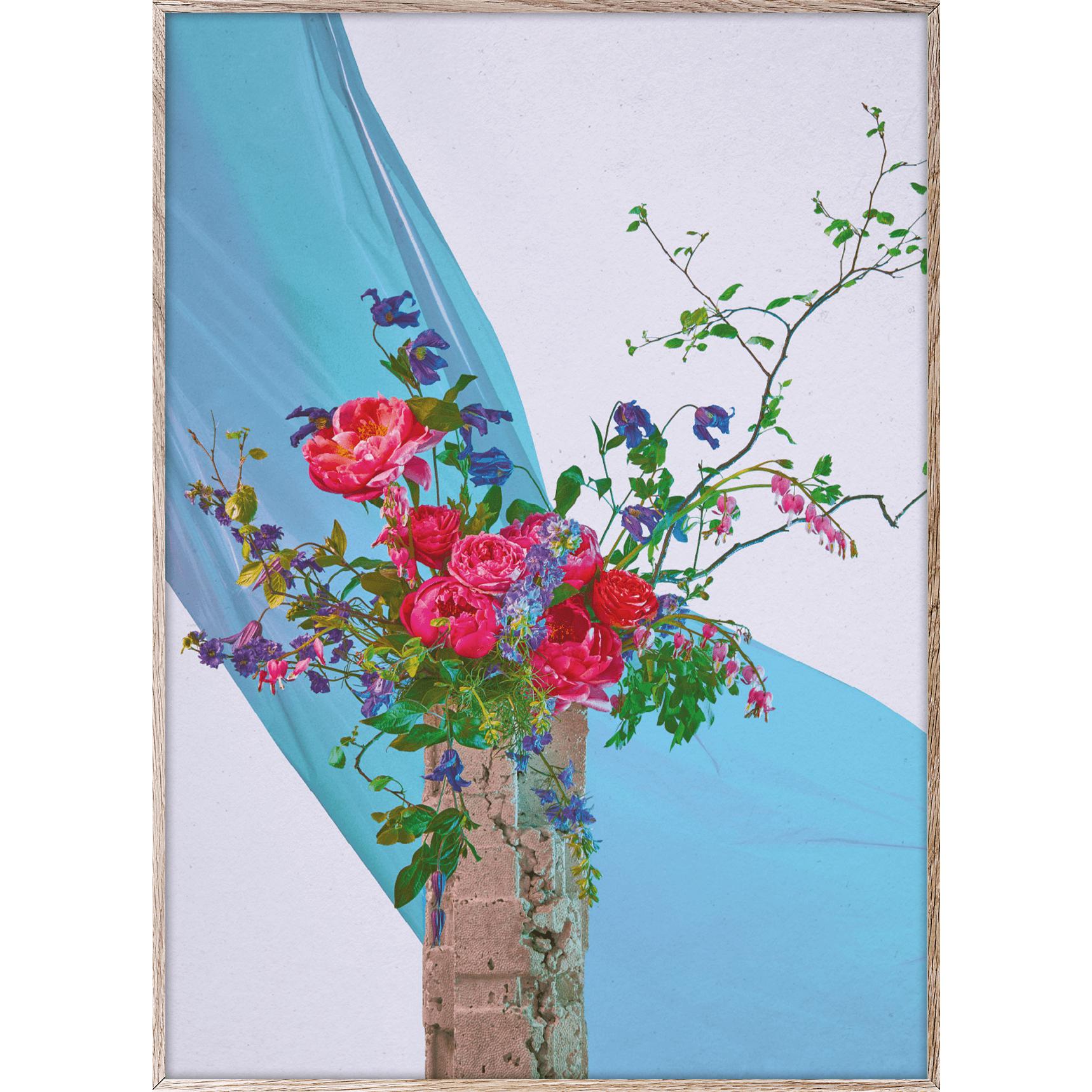 Paper Collective Bloom 05 -affisch 30x40 cm, turkos