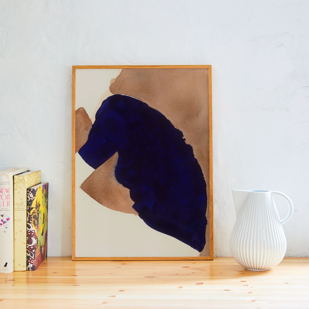Paper Collective Blue Knit Plakat, 30x40 cm