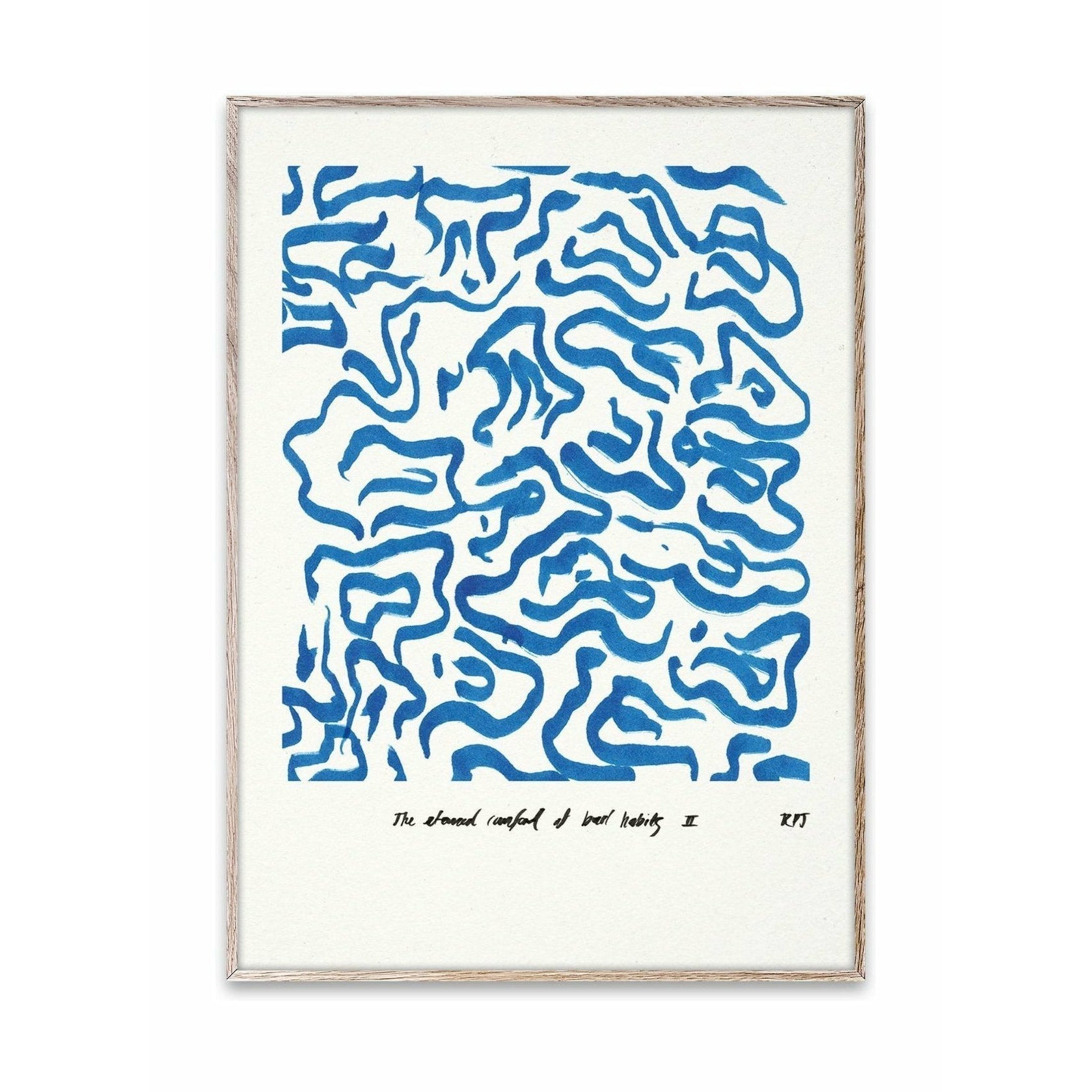 Paper Collective Komfortaffisch 30x40 cm, blå
