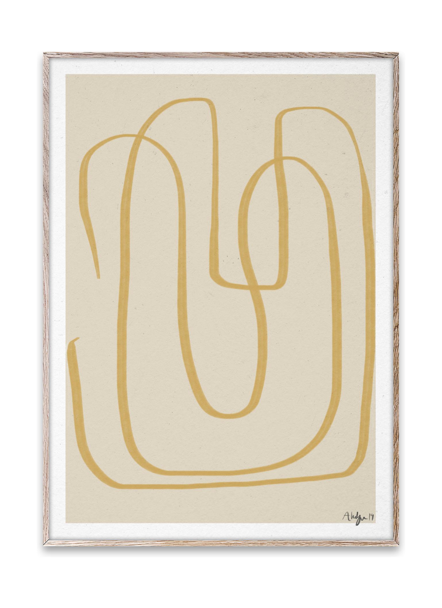 Paper Collective Olika sätt gul i affisch, 50x70 cm