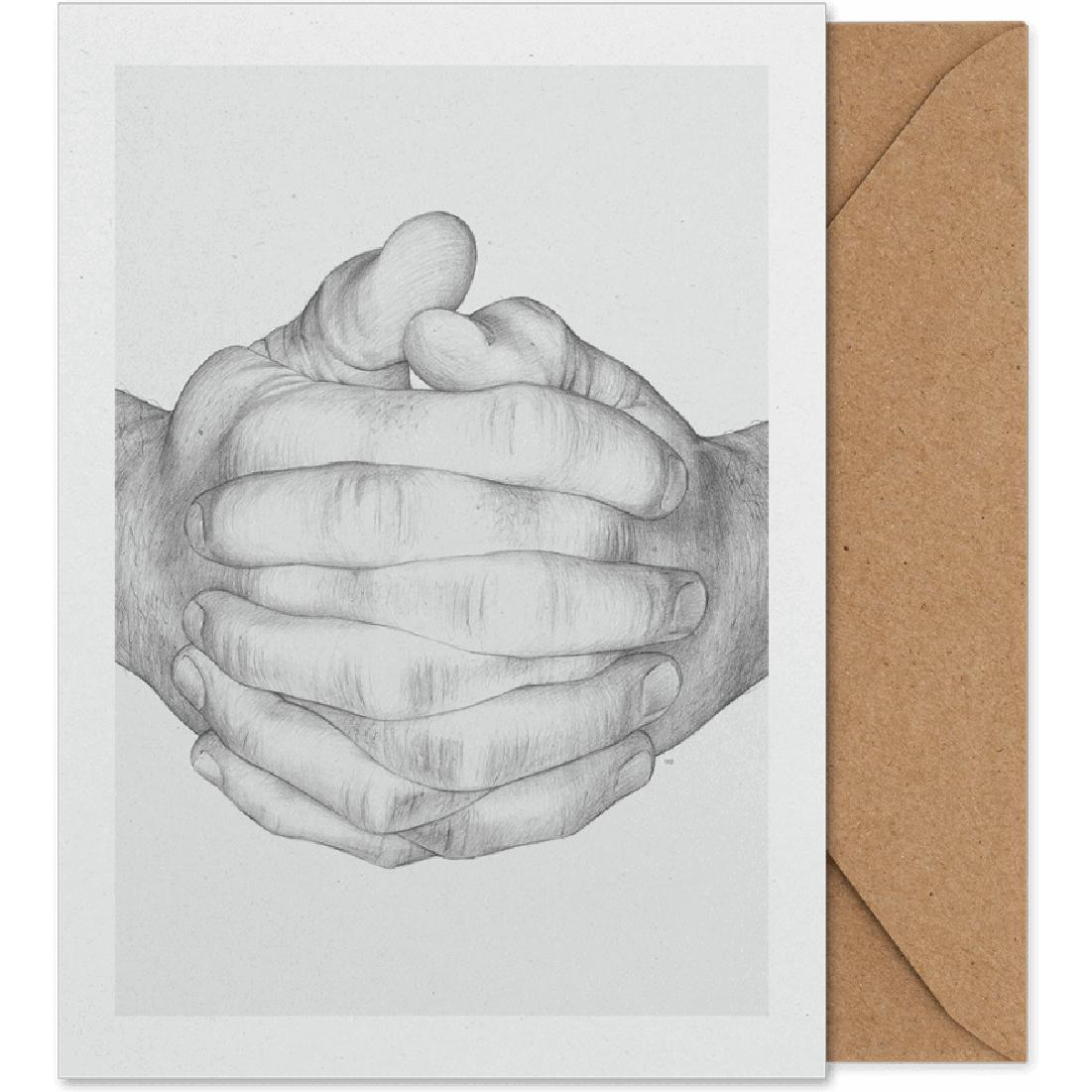 Paper Collective Vikta händer konstkort