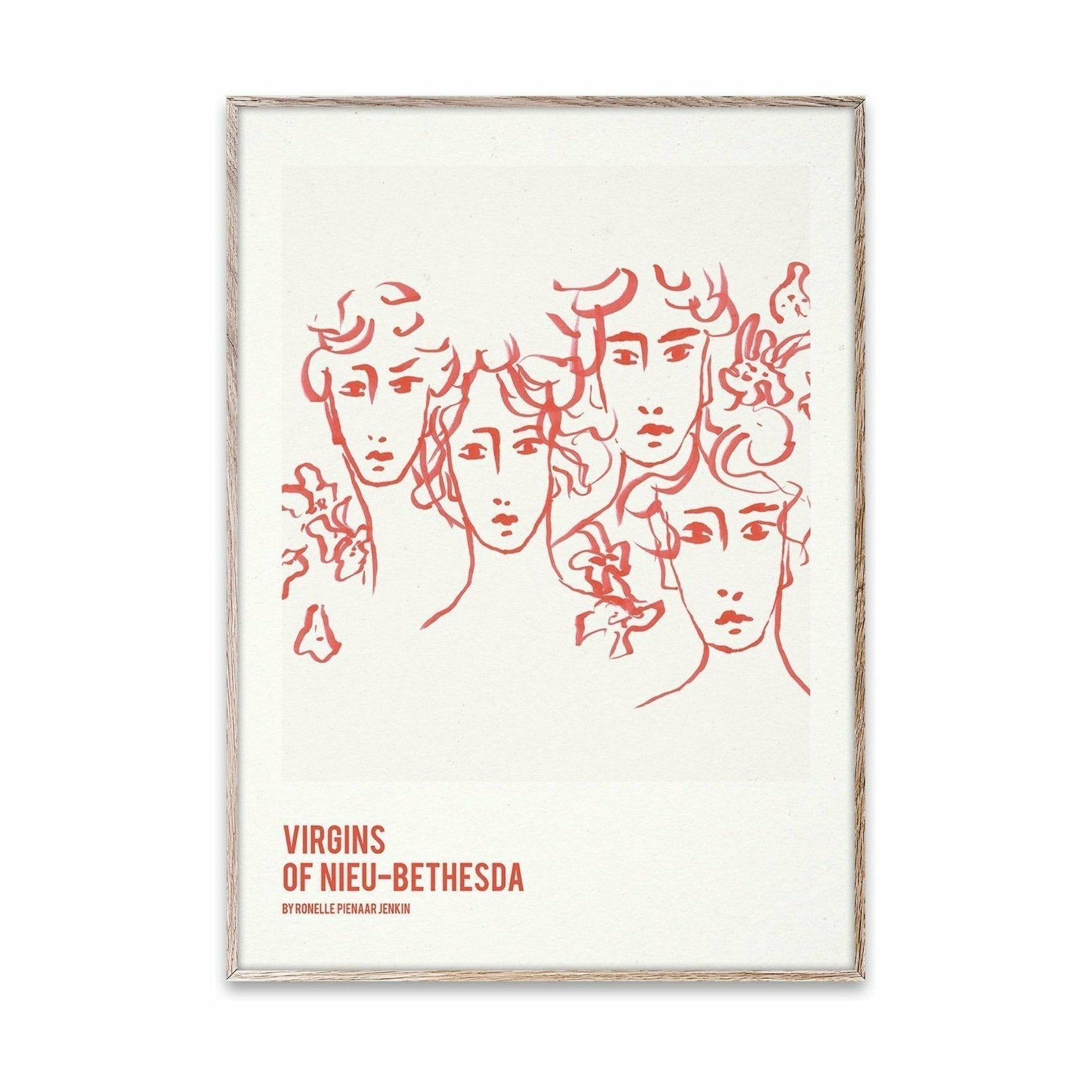 Paper Collective Fyra ansikten affisch, 30x40 cm