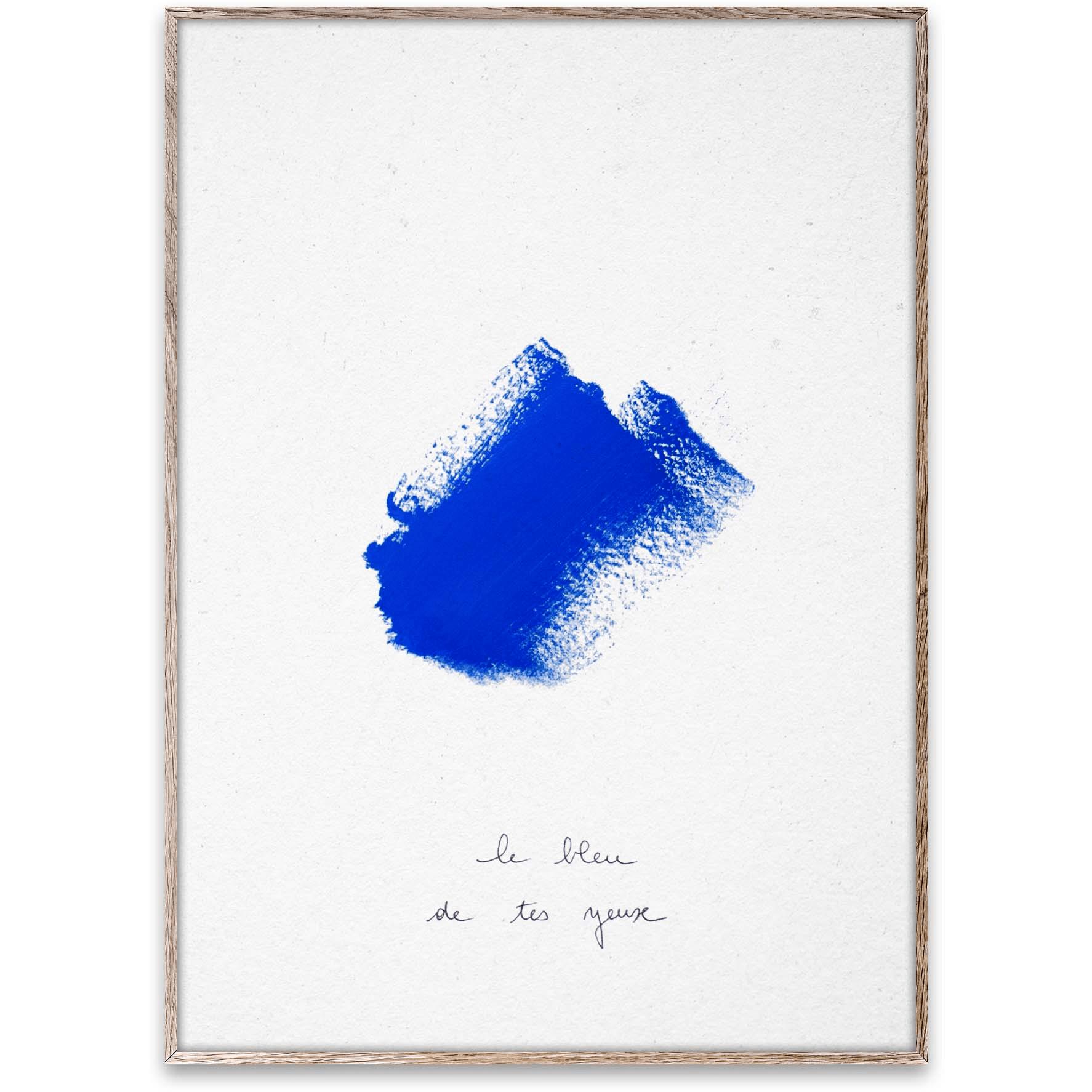 Paper Collective Le Bleu III -affisch, 30x40 cm