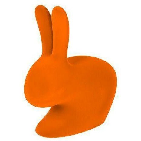 Qeeboo Rabbit Bogstøtte med Fløjl XS, Orange