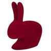Qeeboo Rabbit Book Support med Velvet XS, Red