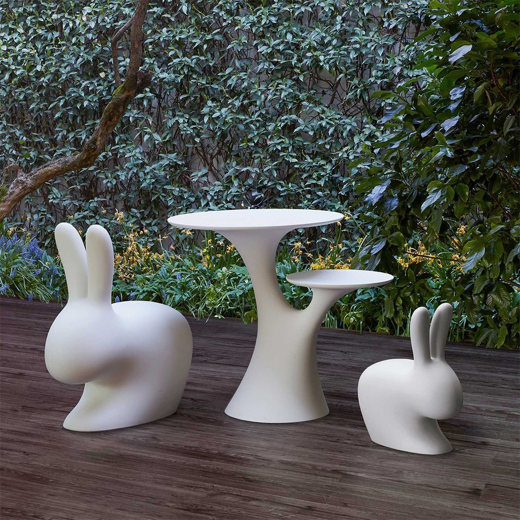 Qeeboo Rabbit Tree Table av Stefano Giovannoni, svart