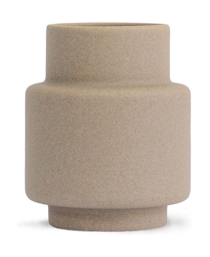 Ro Collection Hurricane Ceramic Vase Medium, Light Stone
