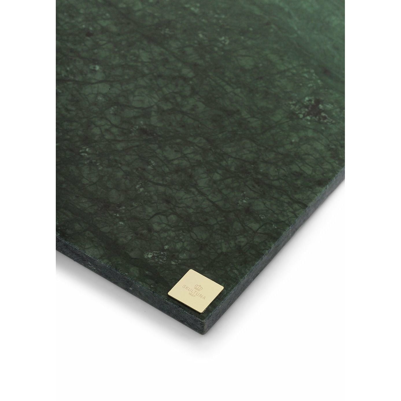 Skultuna Green Carrara Marble Plate, LXB 15x15