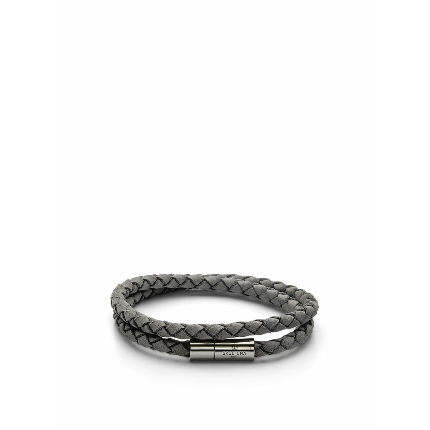 Skultuna Suede Armband Large Ø18,5 cm, grå
