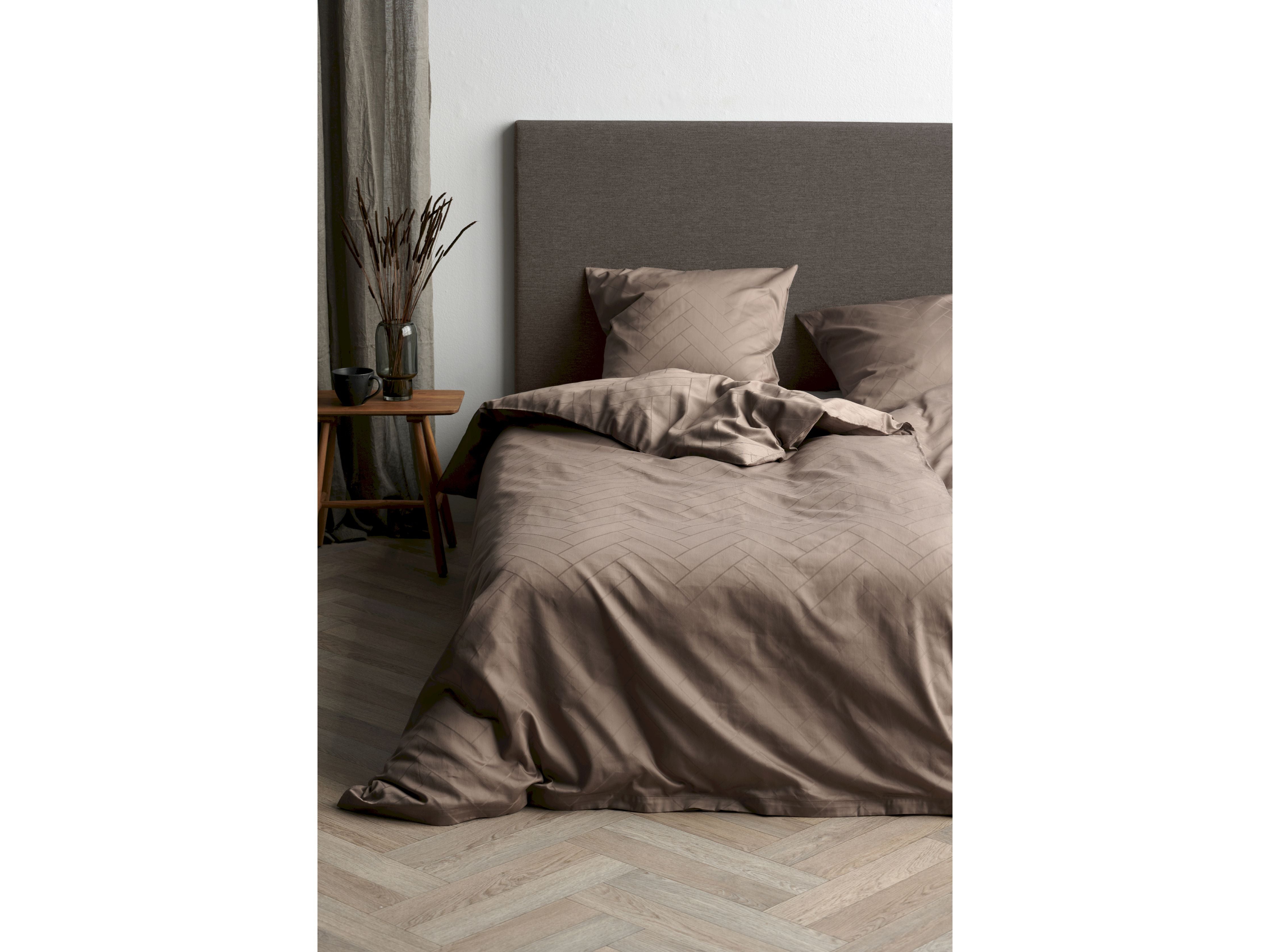 Södahl Plattor sängkläder 140x200 cm, taupe