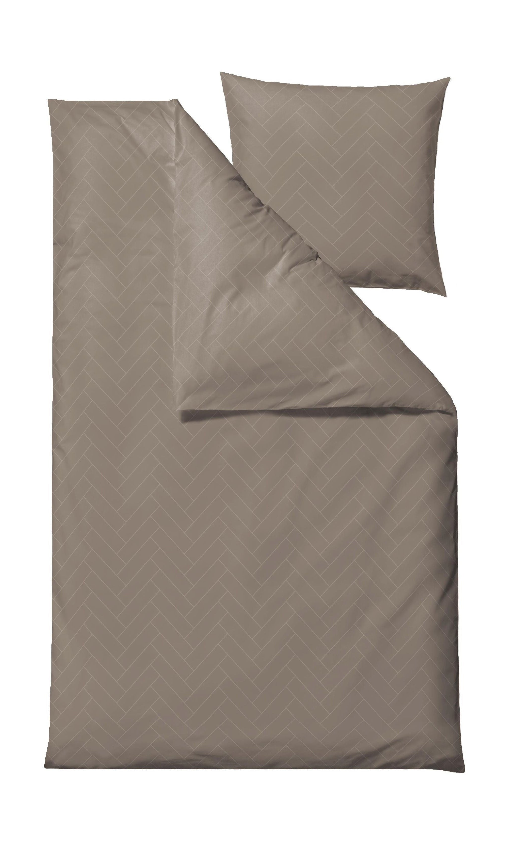 Södahl Plattor sängkläder 140x200 cm, taupe
