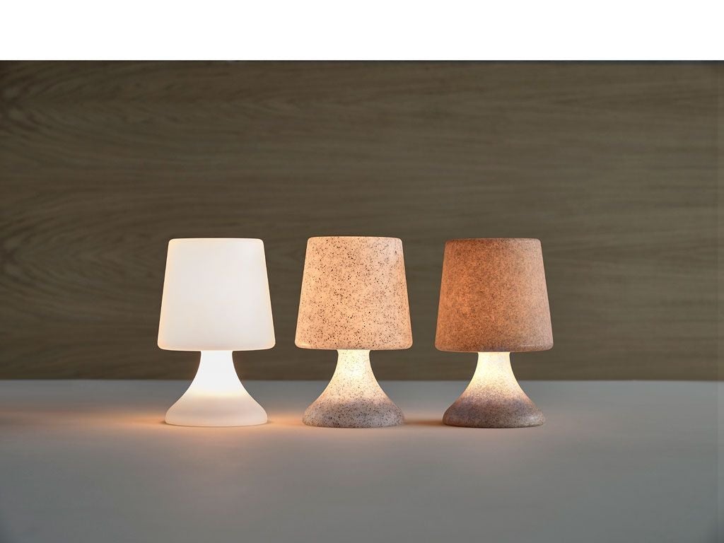 Villa Collection Midnat LED Loungelampe, Transparent/Hvid