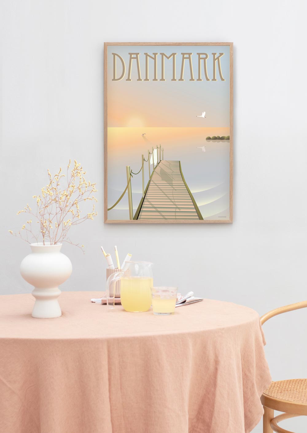 ViSSEVASSE Danmark Bath Bridge -affisch, 50x70 cm