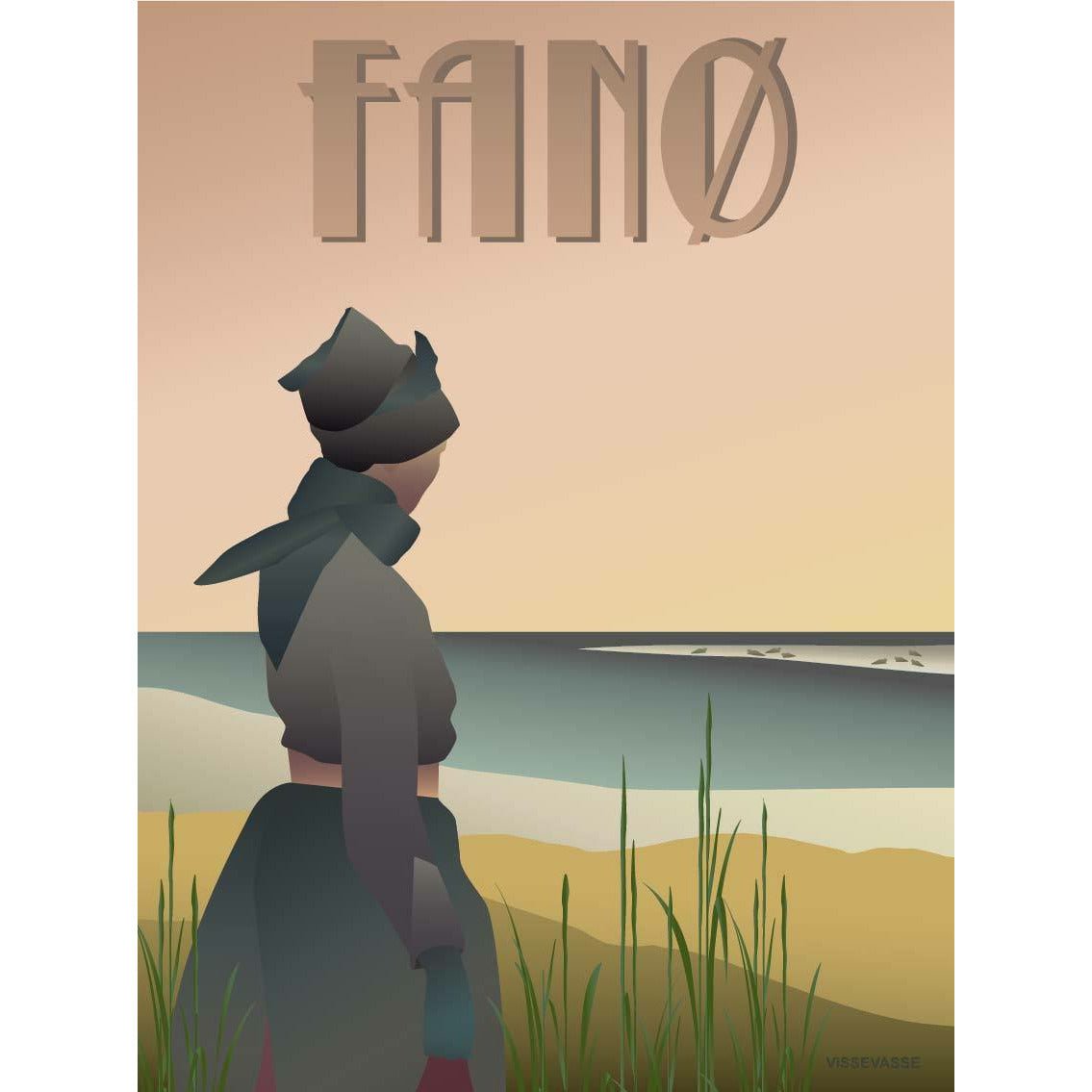Vissevasse Fanø Girl Poster, 30x40 cm