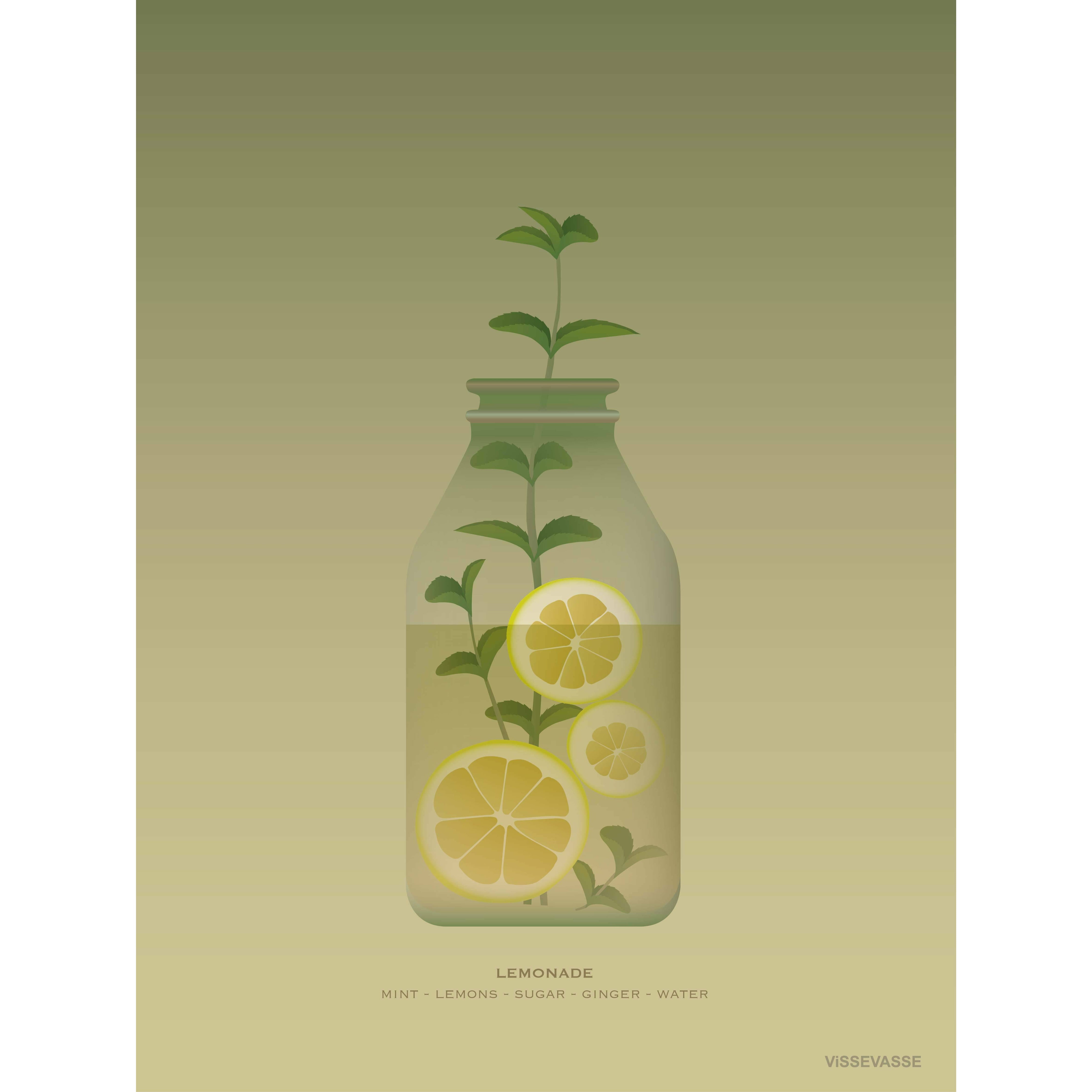 Vissevasse Lemonadaffisch, 50x70 cm