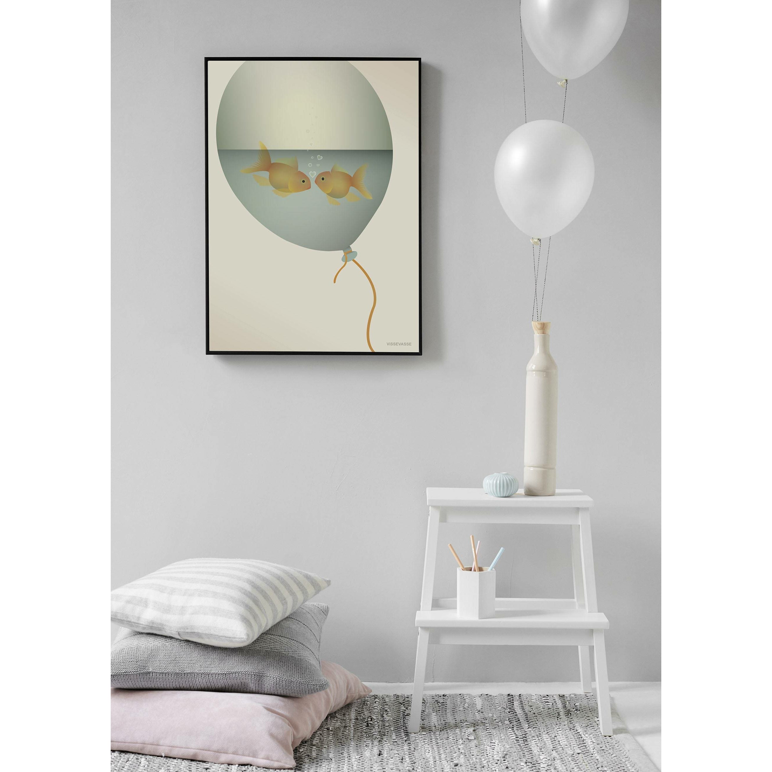 Vissevasse Love In A Bubble Plakat, 50X70 Cm