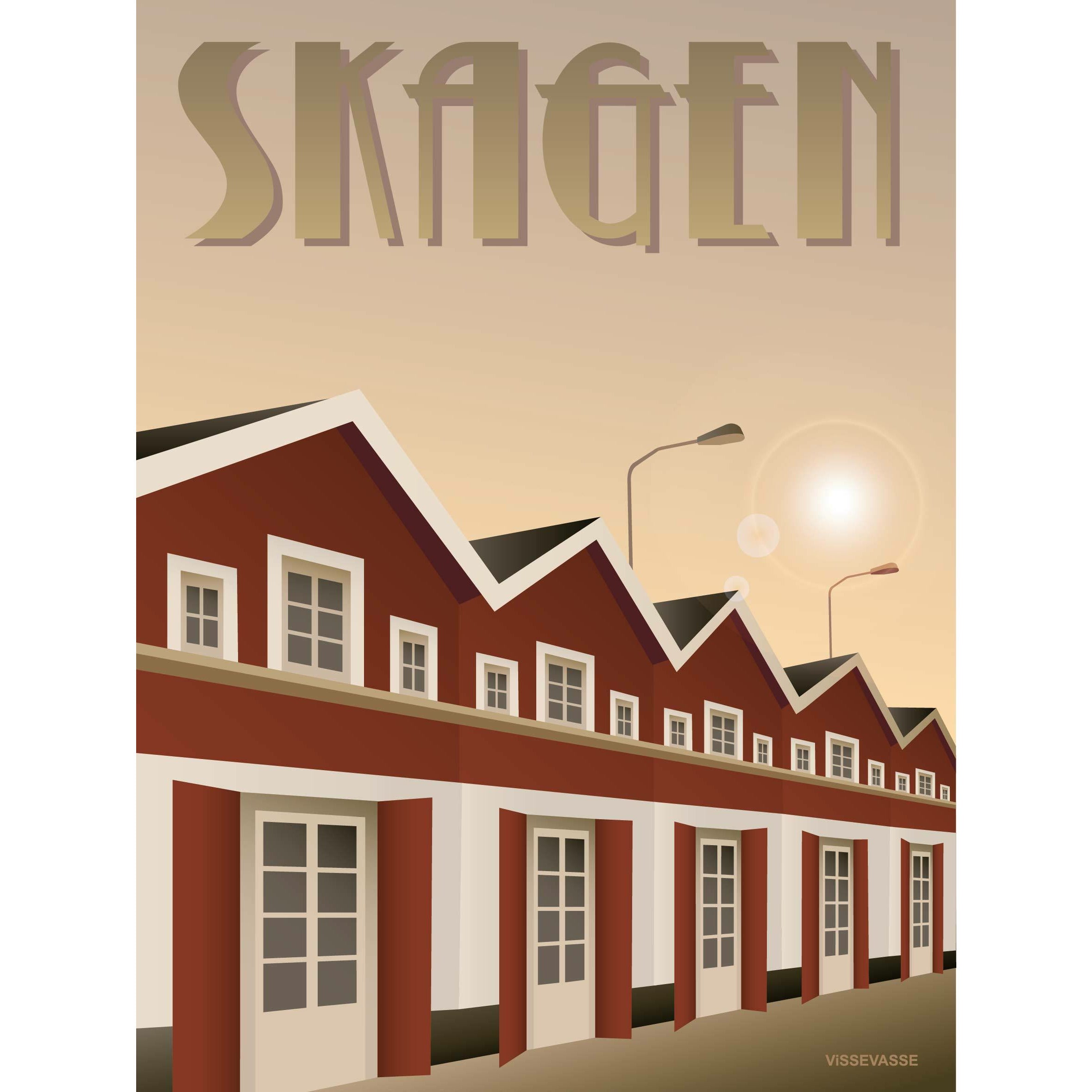 Vissevasse Skagen Harbour Poster, 70x100 cm