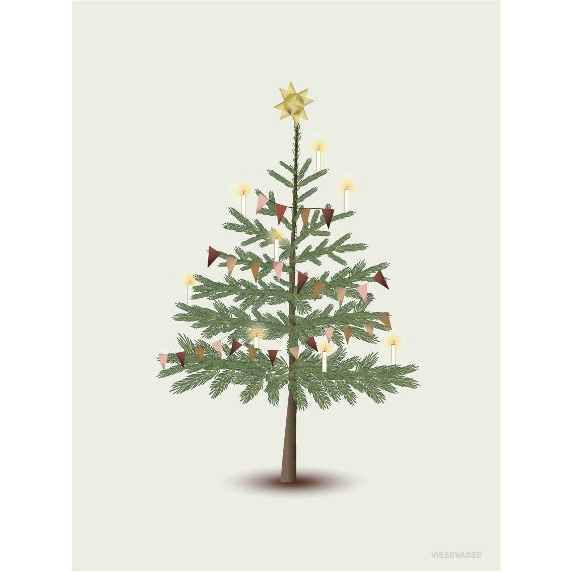 Vissevasse The Christmas Tree Plakat, 30X40 Cm
