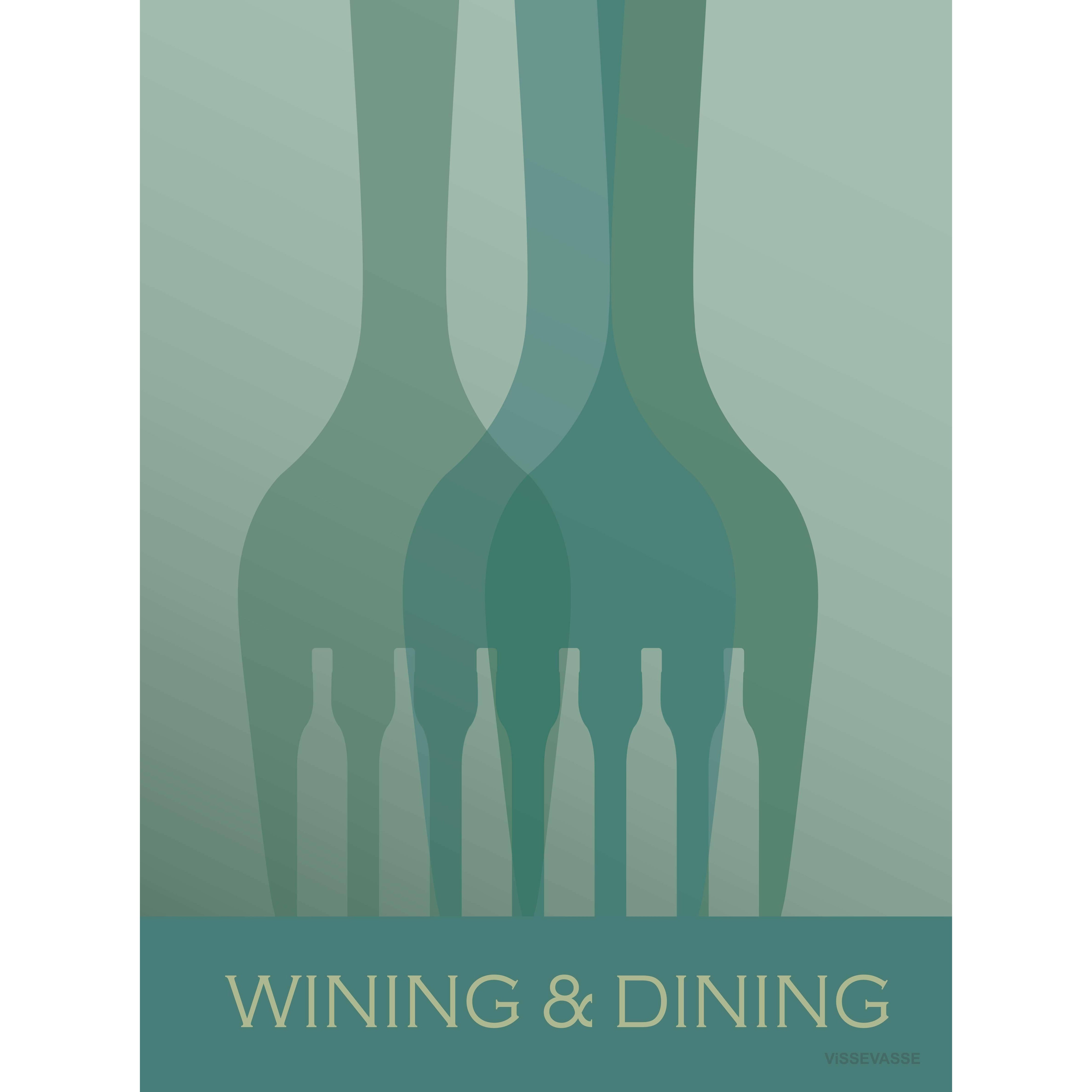 Vissevasse Wining & Dining Plakat, 30X40 Cm