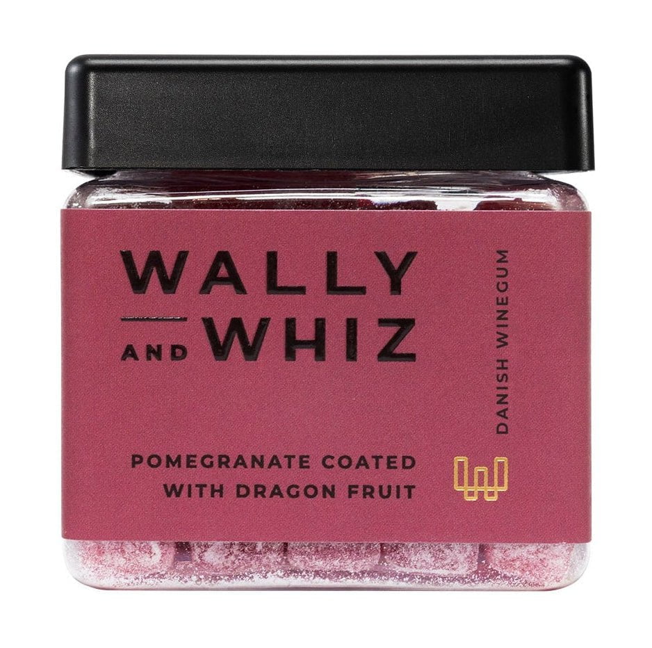 Wally and Whiz Vingummi kub granatäpple med drakfrukt, 140 g