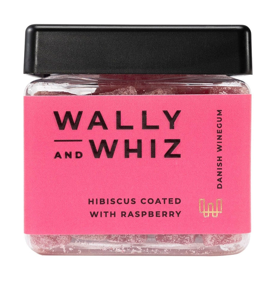 Wally and Whiz Vingummi kub hibiskus med hallon, 140 g