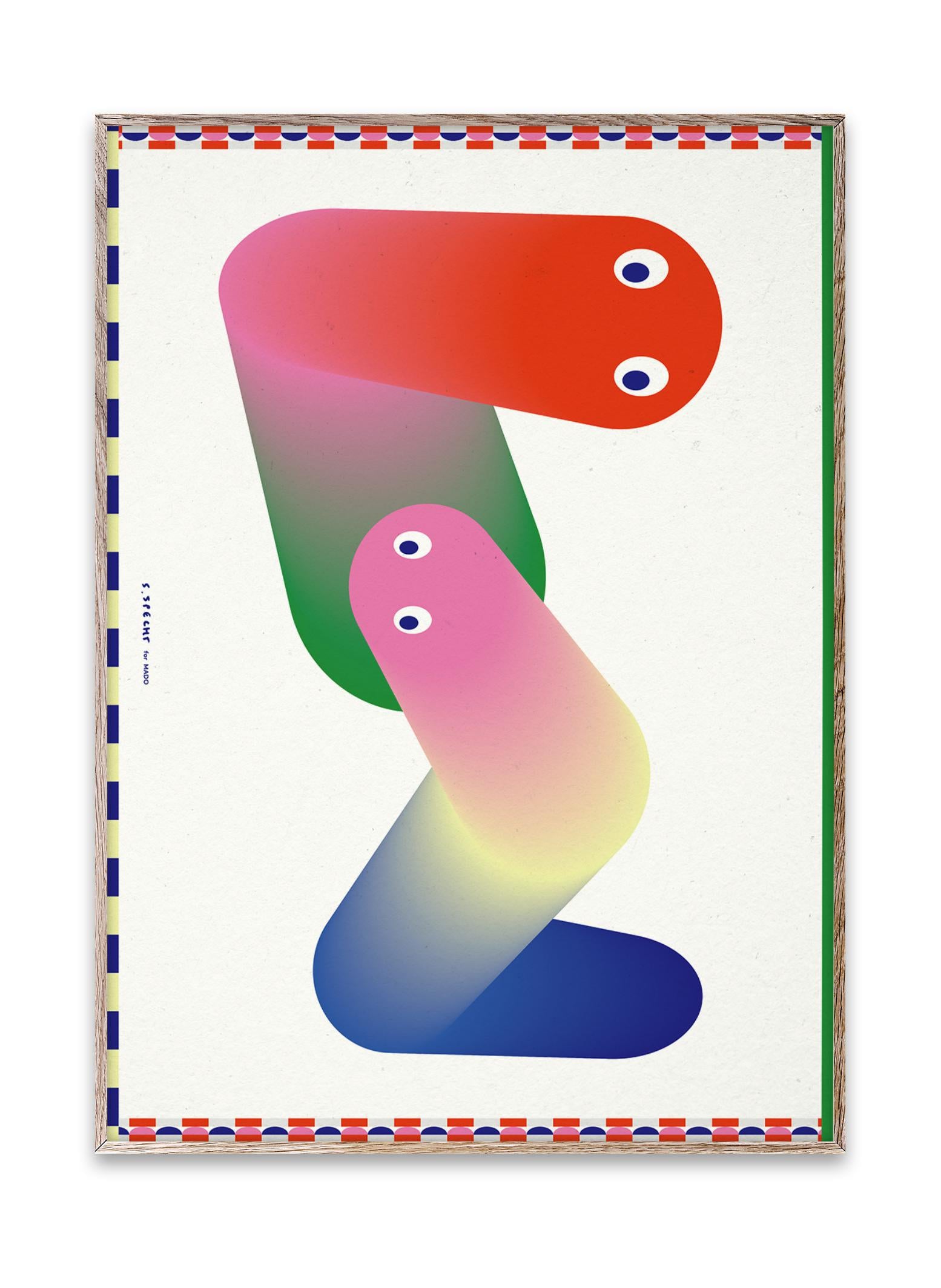 Paper Collective Worms Plakat, 50X70 Cm