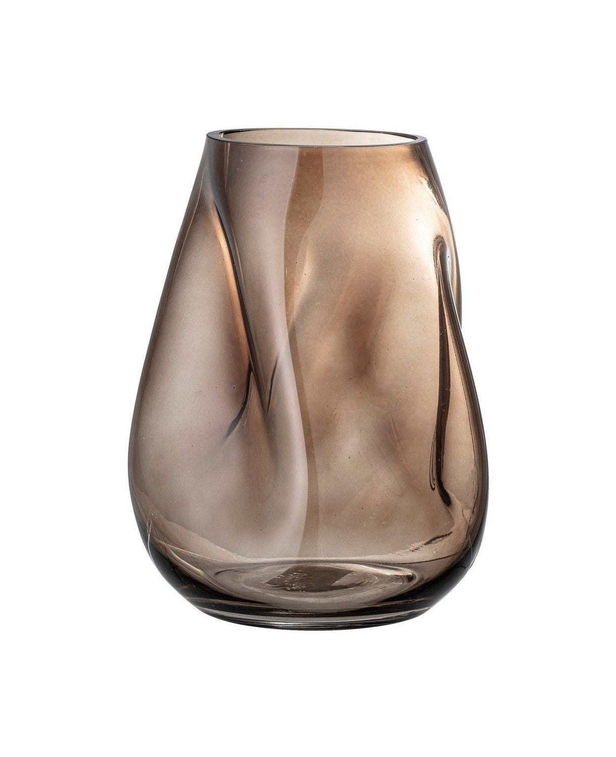 Bloomingville Ingolf Vase, Brown, Glass