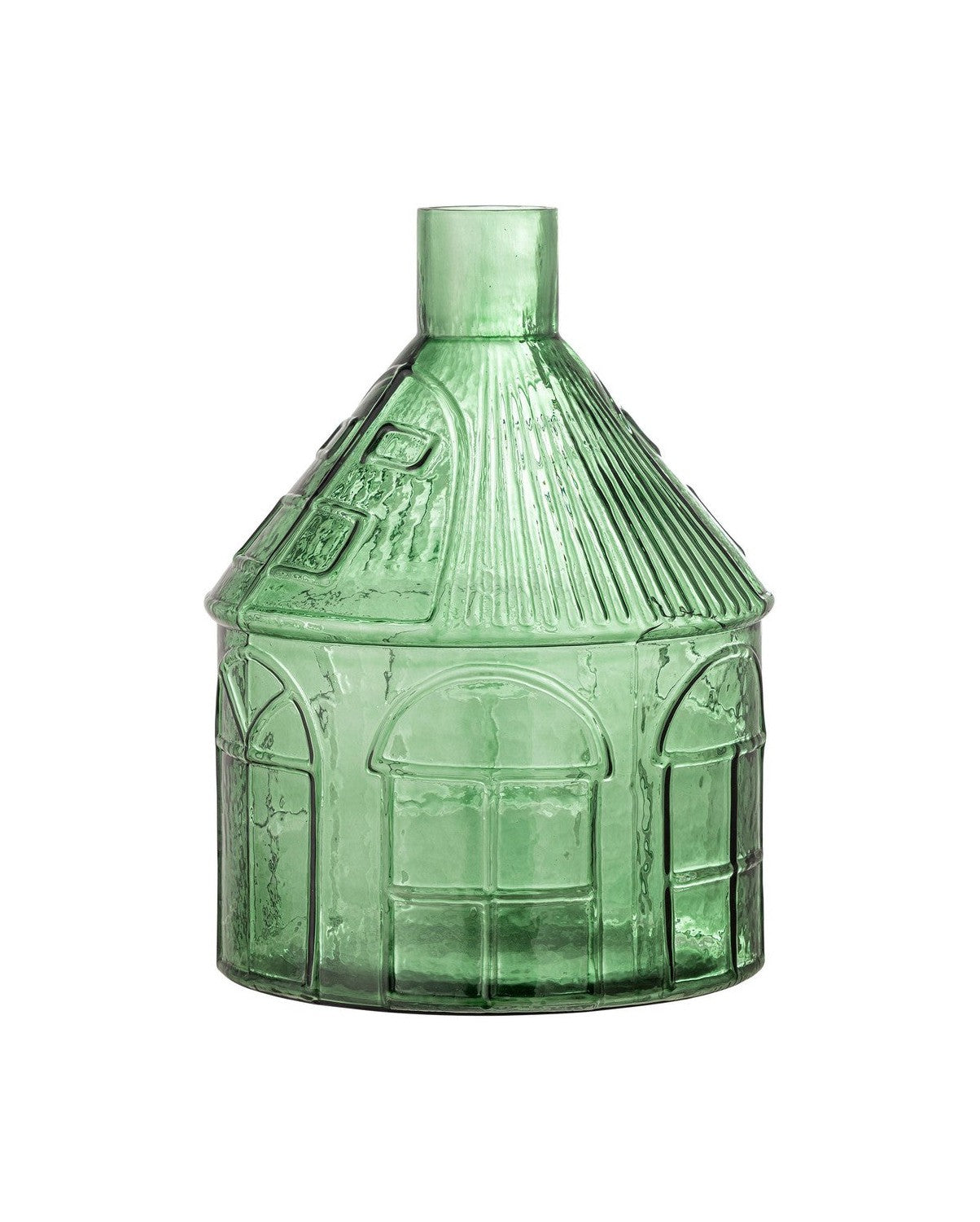 Bloomingville Kamila Vase, Green, Recycled Glass