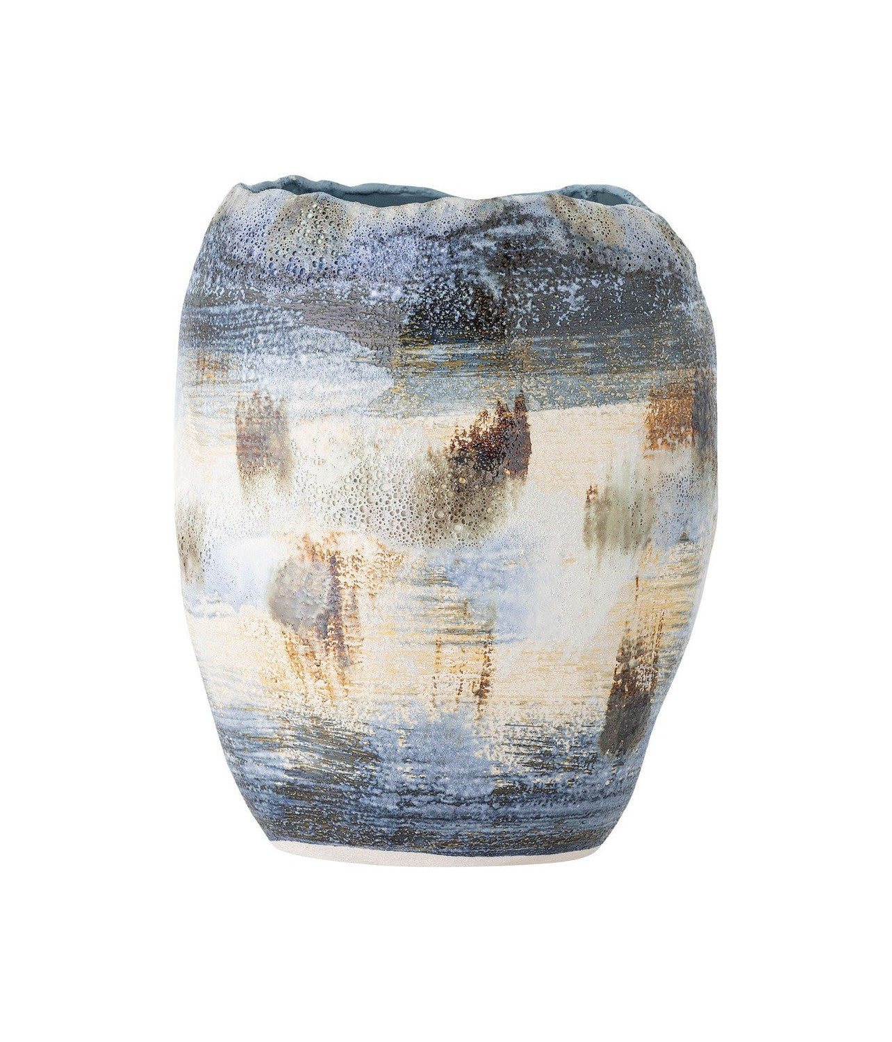 Bloomingville Nienna Vase, Blue, Stoneware