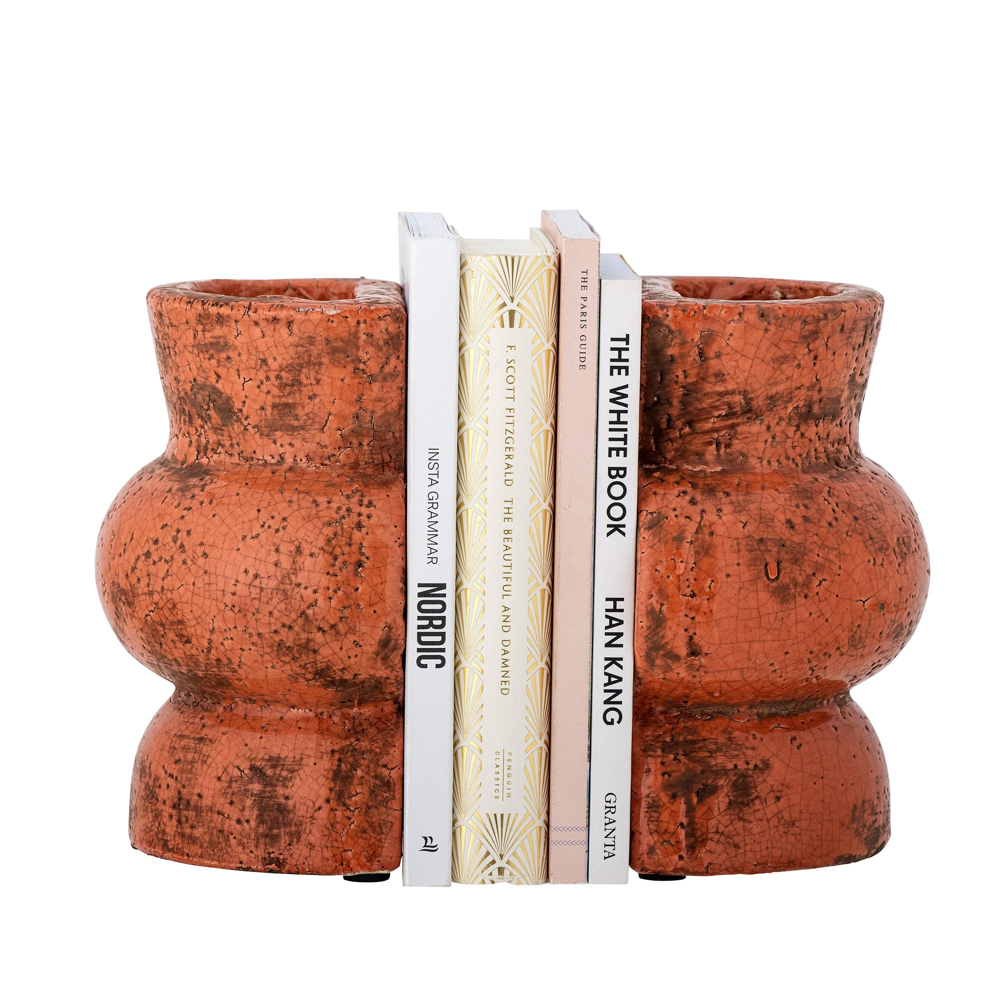 Creative Collection Maiza Bookend, Orange, Terracotta