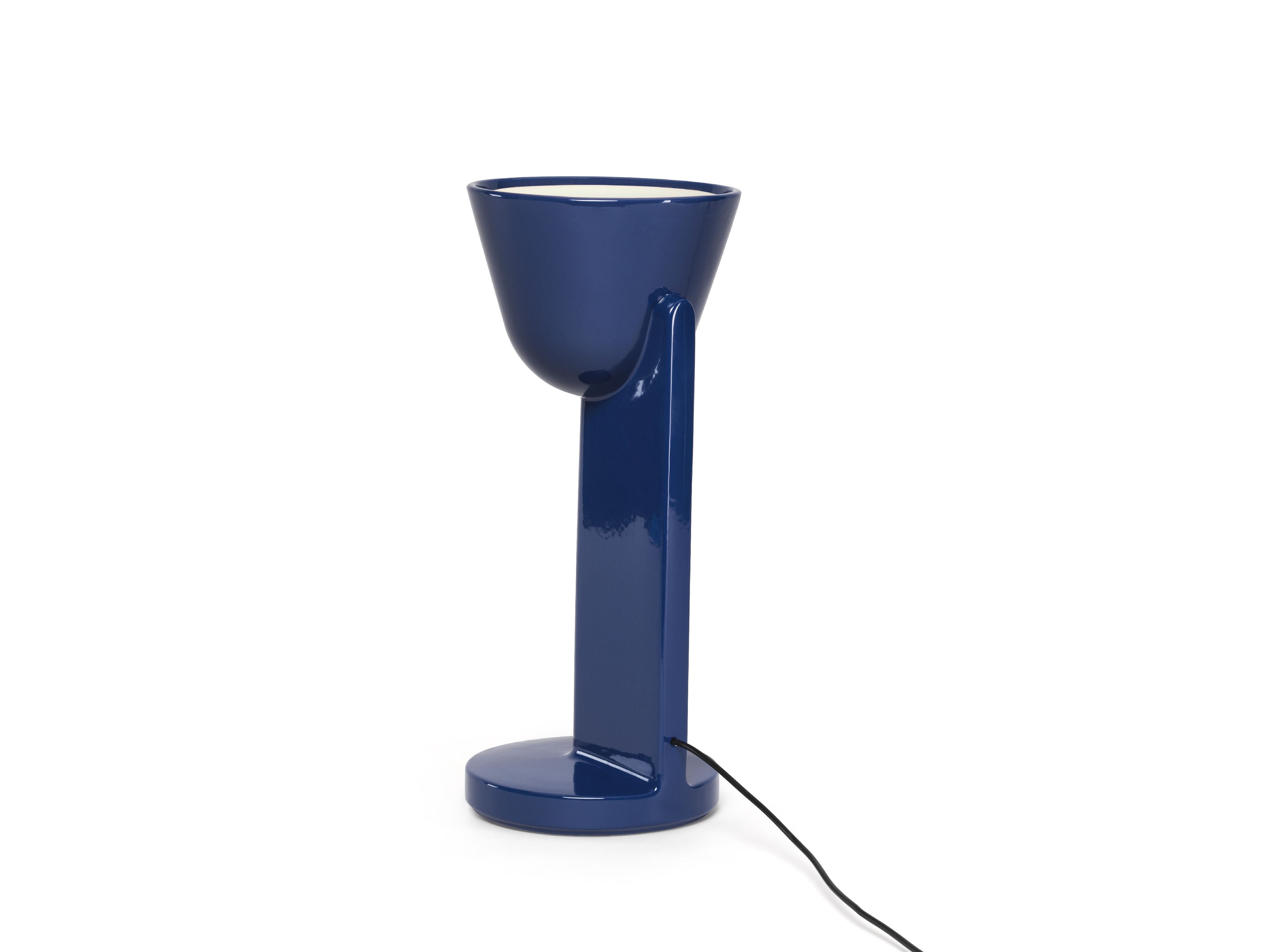 Flos Céramique Table Lamp Up, Navy Blue