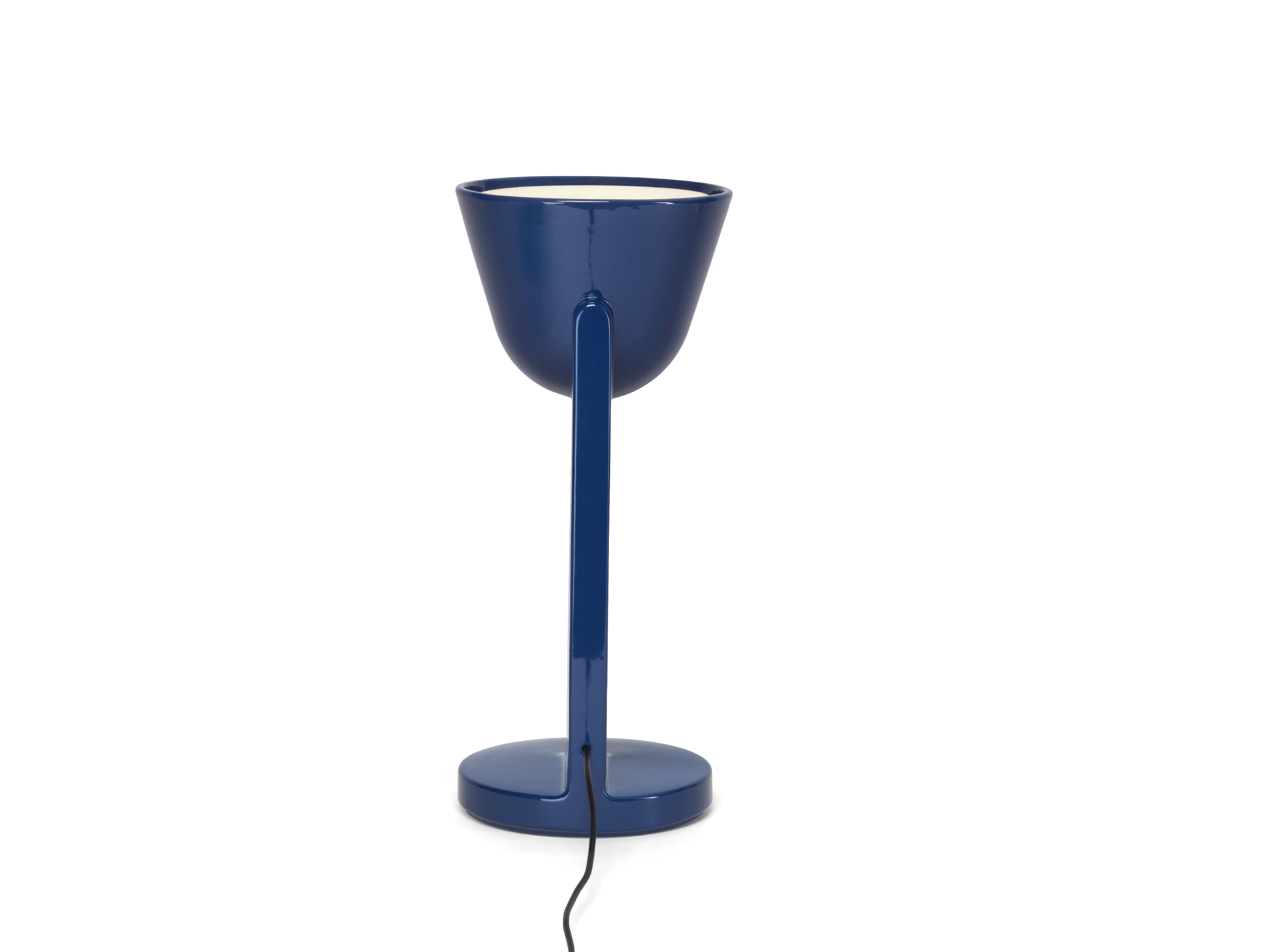 Flos Céramique Table Lamp Up, Navy Blue