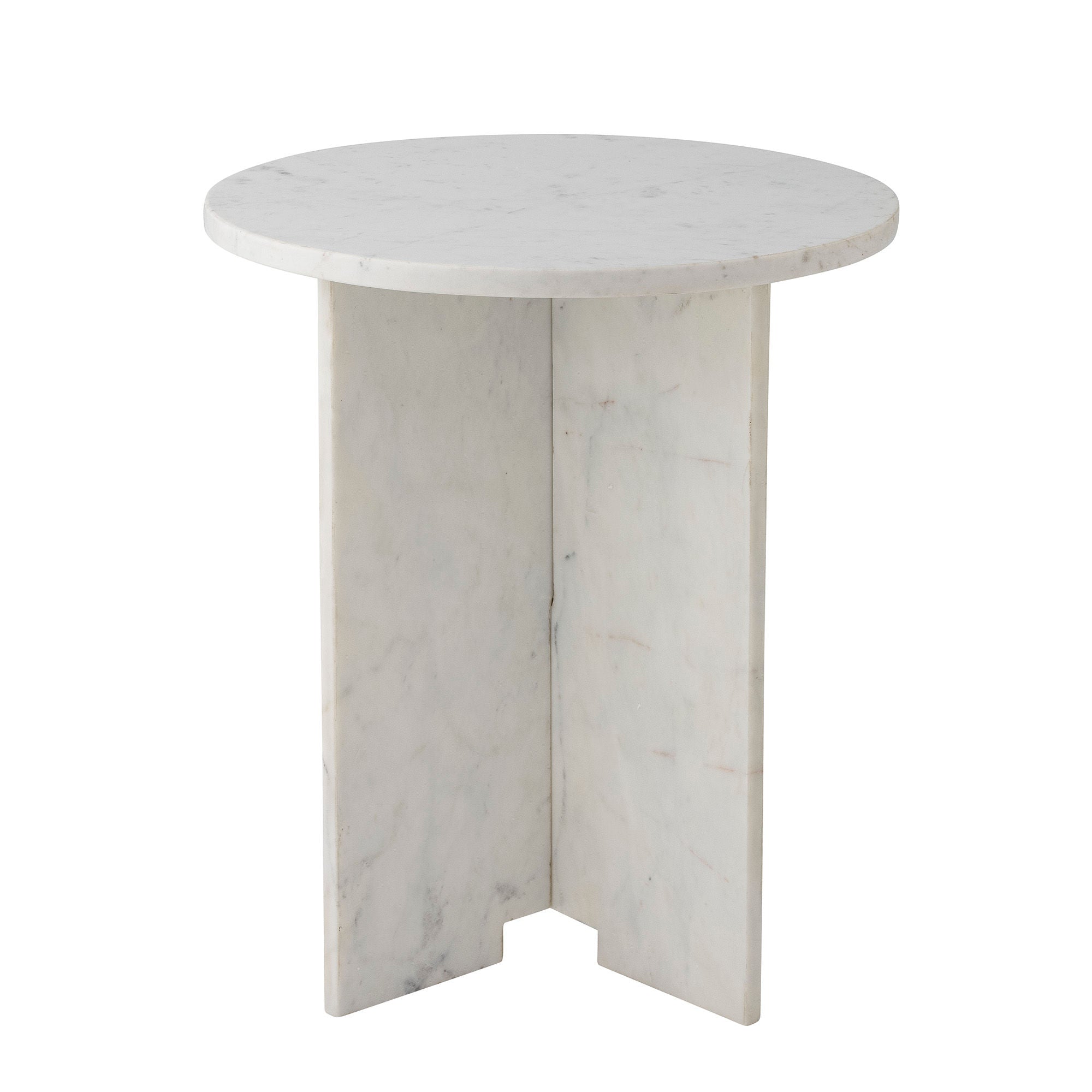 Bloomingville Jasmia Side Table, White, Marble