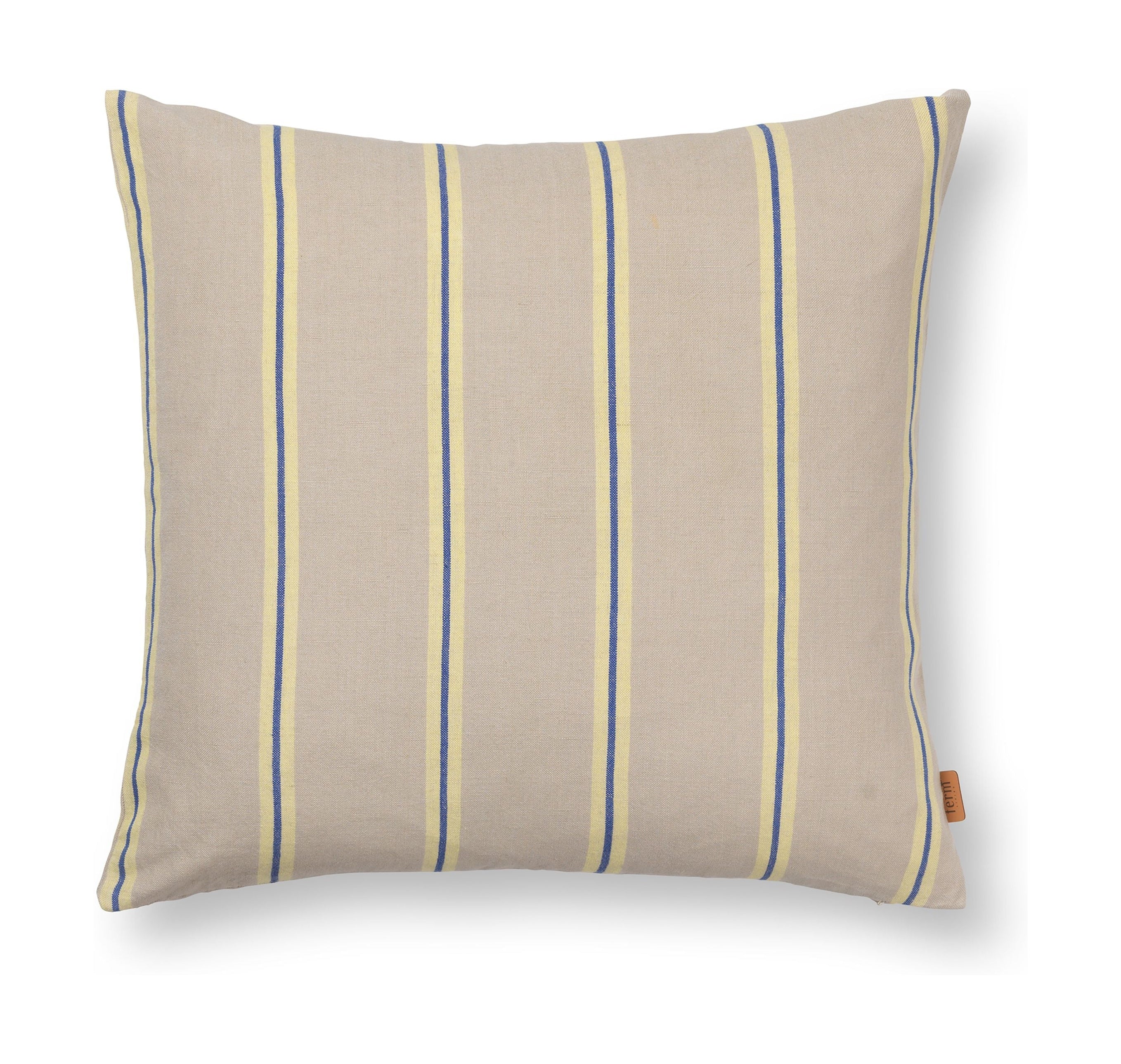 Ferm Living Grand Cushion Cover, Oyster/Lemon/BR Blue