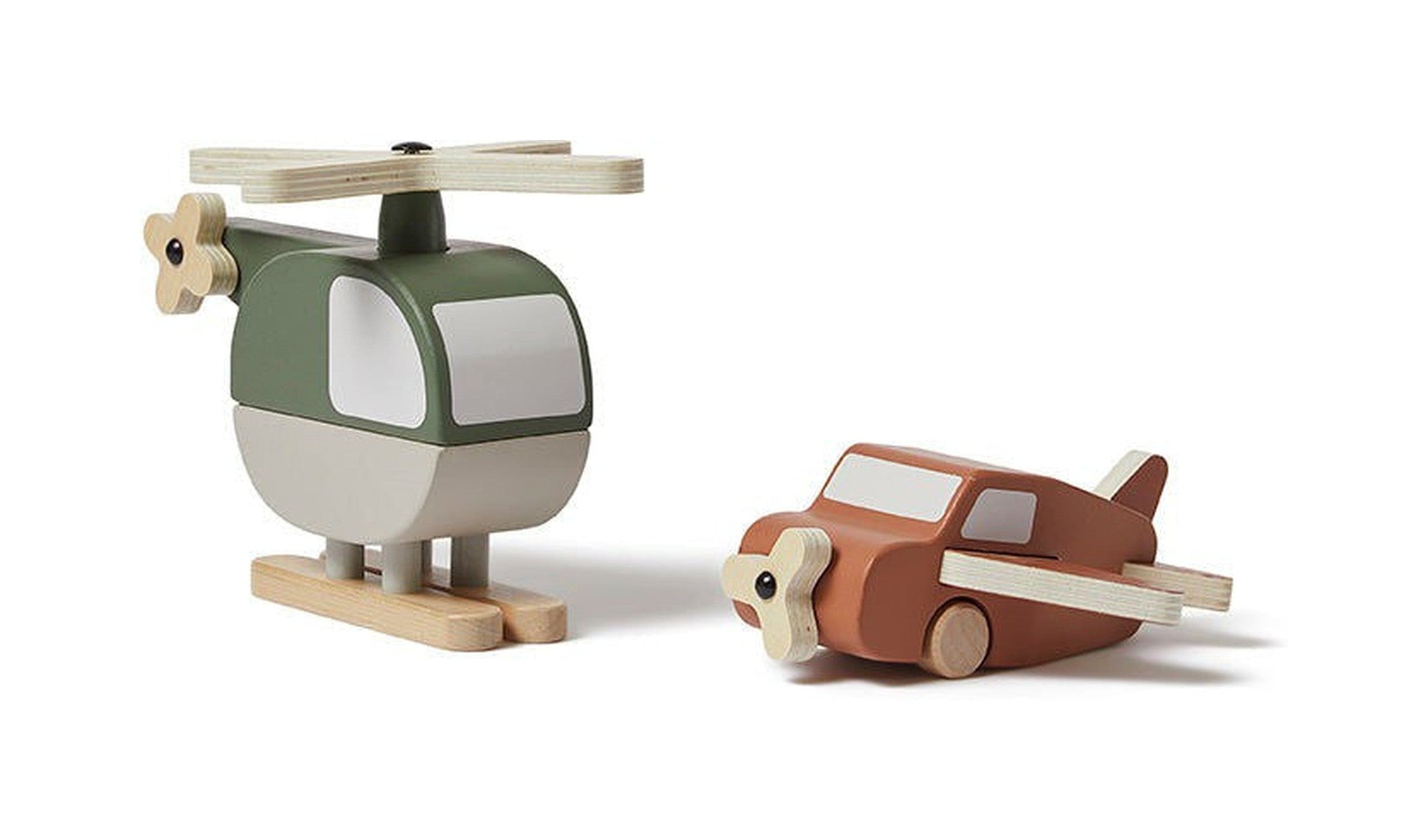 FLEXA Wooden Helicopter and Plane