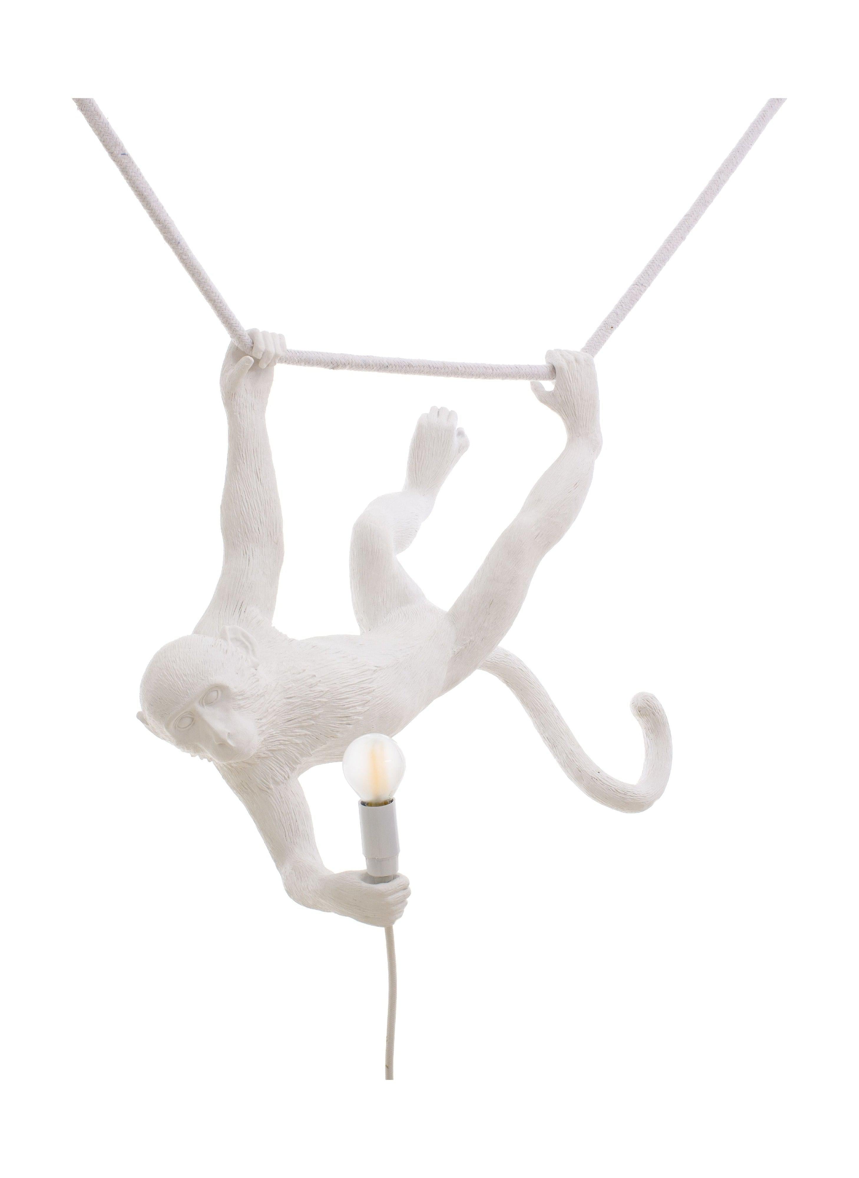 Seletti Monkey inomhuslampa vit, gunga