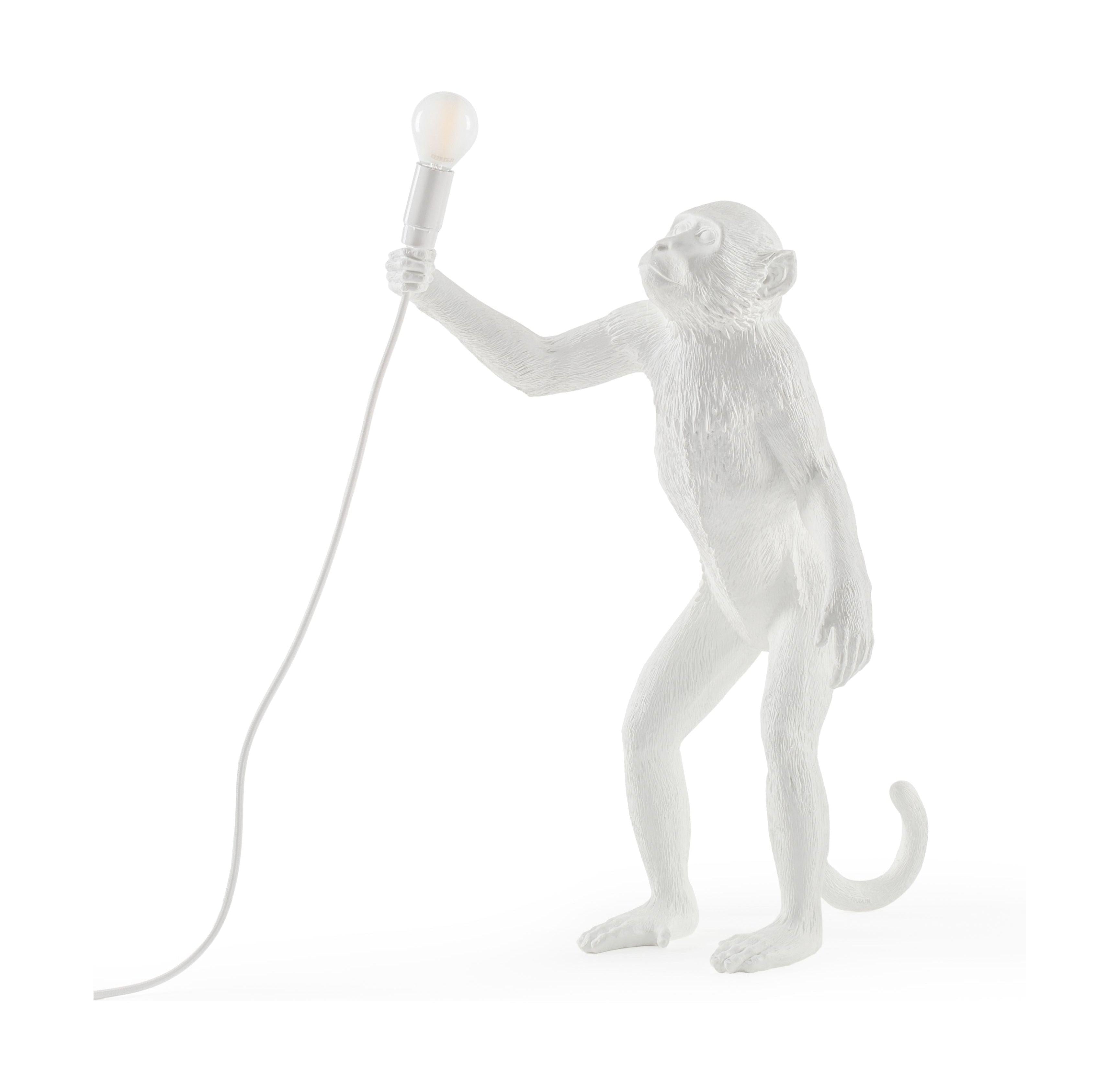 Seletti Monkey utomhuslampa vit, stående